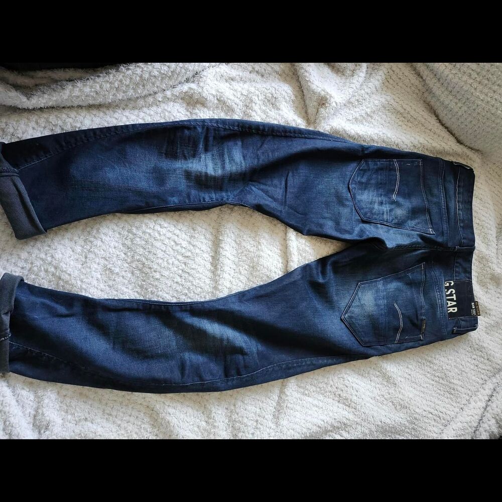G-star-raw Women's Navy and Blue Jeans